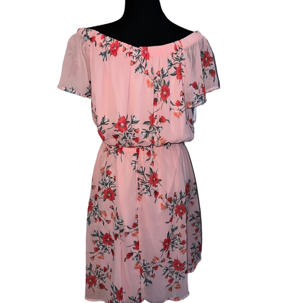 Off shoulder XL Sundress - Pink Floral